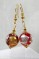 Boucles d'oreilles Klimt rouge